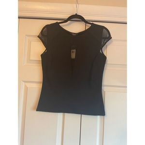 Guess Ponte mesh top